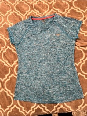 Pony Heathered Blue Short-Sleeve Athletic Tee